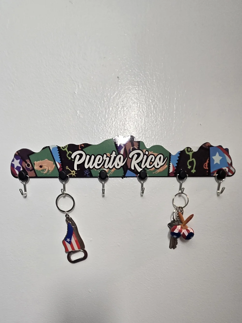 Puerto Rico Colorful Wall Hook Rack - Picture 5 of 11